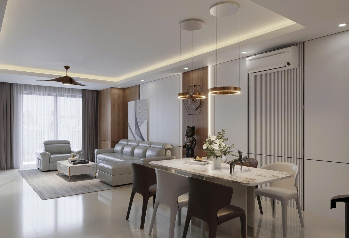 Nội thất chung cư Lumiere 106m2 3PN