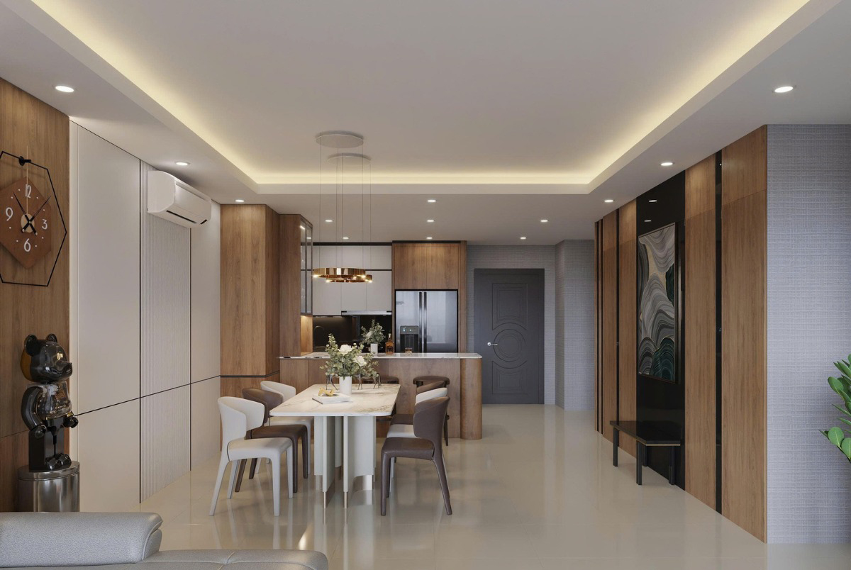 Nội thất chung cư Vinhomes Royal City 105m2 3PN